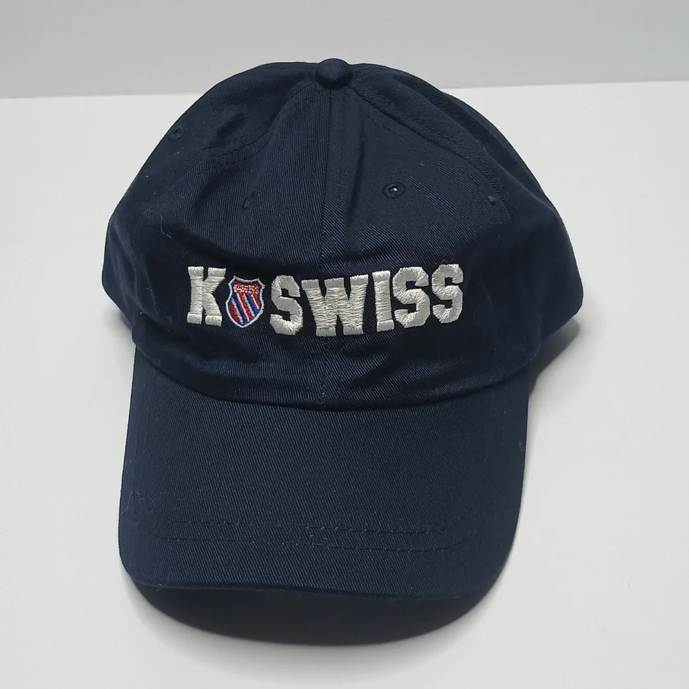 K-SWISS Adjustable Snapback Navy Blue Ball/Dad Cap/Hat‎ Vintage